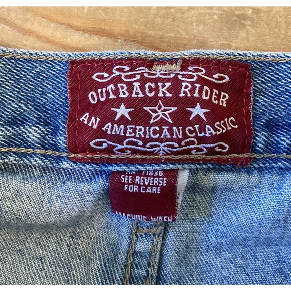 Vintage Outback Rider Straight Leg Jeans Size 28x29 Men’s Blue - Picture 3 of 9